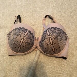 Deesse lingerie bra size 44 D - pink and grey, new or tried on